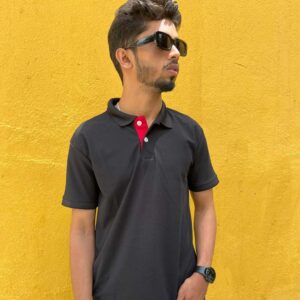 POLYESTER COLLAR T-SHIRT