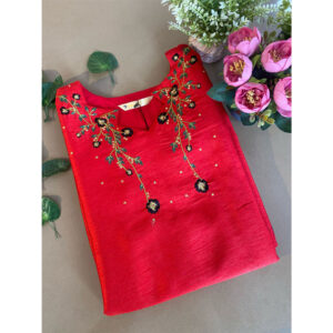 Embroidery Silk Kurta